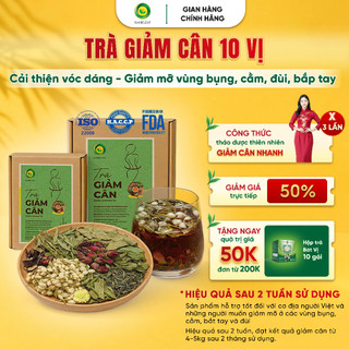 Trà Giảm Cân Sunbeleaf - Giảm Mỡ Bụng Sau 2 Tuần, Giảm Cân An Toàn Không Tác Dụng Phụ - Hộp 10 Đến 20 Gói