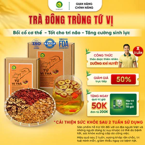Trà Đông Trùng Tứ Vị Sunbeleaf - Tăng Cường Sinh Lực, Bồi Bổ Cơ Thể, Vị Thơm Dễ Uống