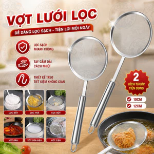 Vợt Vớt Bọt Inox cao cấp, Vợt Hớt Bọt & Lọc Dầu, Vợt Vớt Cặn Bã, Rây Hớt Bọt