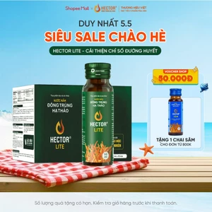 Combo 2 hộp Nước Nấm Đông Trùng Hạ Thảo Hector Lite (20 chai)