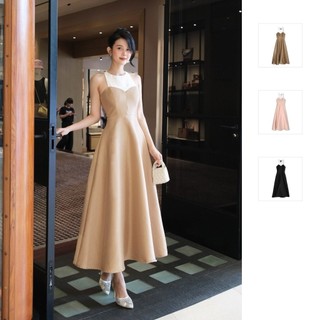 [Deal Độc Quyền] Đầm Dài White Top Sleeveless Gown , Chất Vải Tafta Xước Thoải Mái , WDD058  SOME HOW STORE