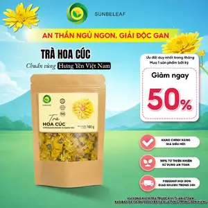 Trà Hoa Cúc Sunbeleaf - Giúp Ngủ Ngon, Hỗ Trợ Tiêu Hóa, Giảm Viêm Và Đau Nhức Xương Khớp - Túi Zip 100g