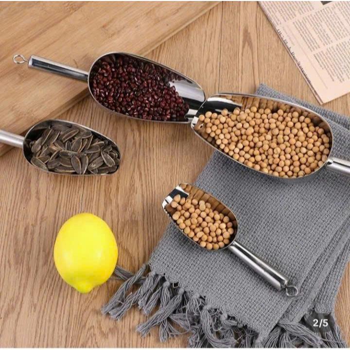 Dụng Cụ Xúc Đá Inox - Xẻng Inox Tiện Lợi Cho Quầy Cà Phê Pha Chế Chất Liệu Inox Dễ Dàng Sử Dụng Và Vệ Sinh