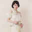 MIU.STUDIO • Áo chấm bi lệch vai tay bồng phối nơ bo eo cách điệu , Áo croptop tiểu thư phối bèo điệu đà sang chảnh