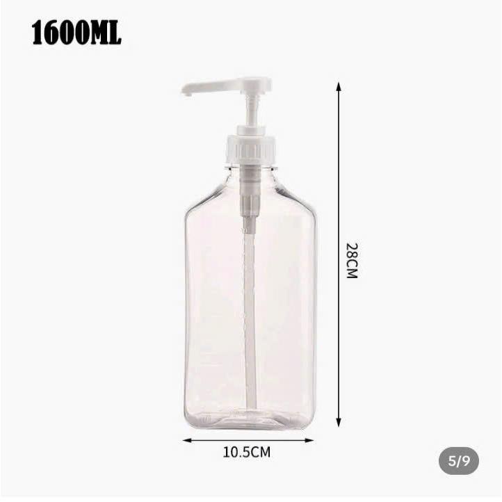 Bình bơm siro ,nước dường  1600ml - bằng nhựa dành cho quầy pha chế