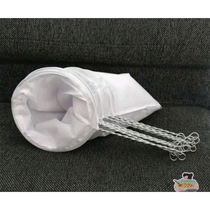 Vợt Vải cán INOX lọc trà- cà phê duơng kính 19*34cm