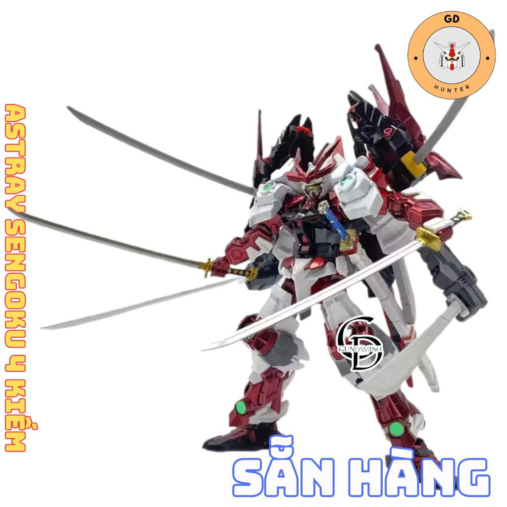 [SẴN HÀNG] Mô Hình Lắp Ráp HG Astray Sengoku 4 kiếm WW (tặng decan ...
