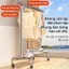 𝐅𝐔𝐑𝐍𝐈𝐒𝐇 𝐅𝐈𝐄𝐒𝐓𝐀 Giá phơi quần áo có thể kéo dài INOX Kệ để đồ dưới đáy giá treo quần áo Chịu Tải Cao Bánh Xe Di Động