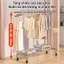 𝐅𝐔𝐑𝐍𝐈𝐒𝐇 𝐅𝐈𝐄𝐒𝐓𝐀 Giá phơi quần áo có thể kéo dài INOX Kệ để đồ dưới đáy giá treo quần áo Chịu Tải Cao Bánh Xe Di Động