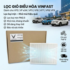Lọc Gió Điều Hòa VinFast VF3 VF5 VF e34 VF6 VF7 VF8 VF9 FADIL Lọc Bụi Mịn, Khử Mùi Hiệu Quả