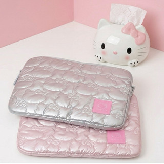 Túi Đựng Laptop/iPad Hello Kitty Chần Bông Dễ Thương | Túi Chống Sốc Cute Bảo Vệ Máy