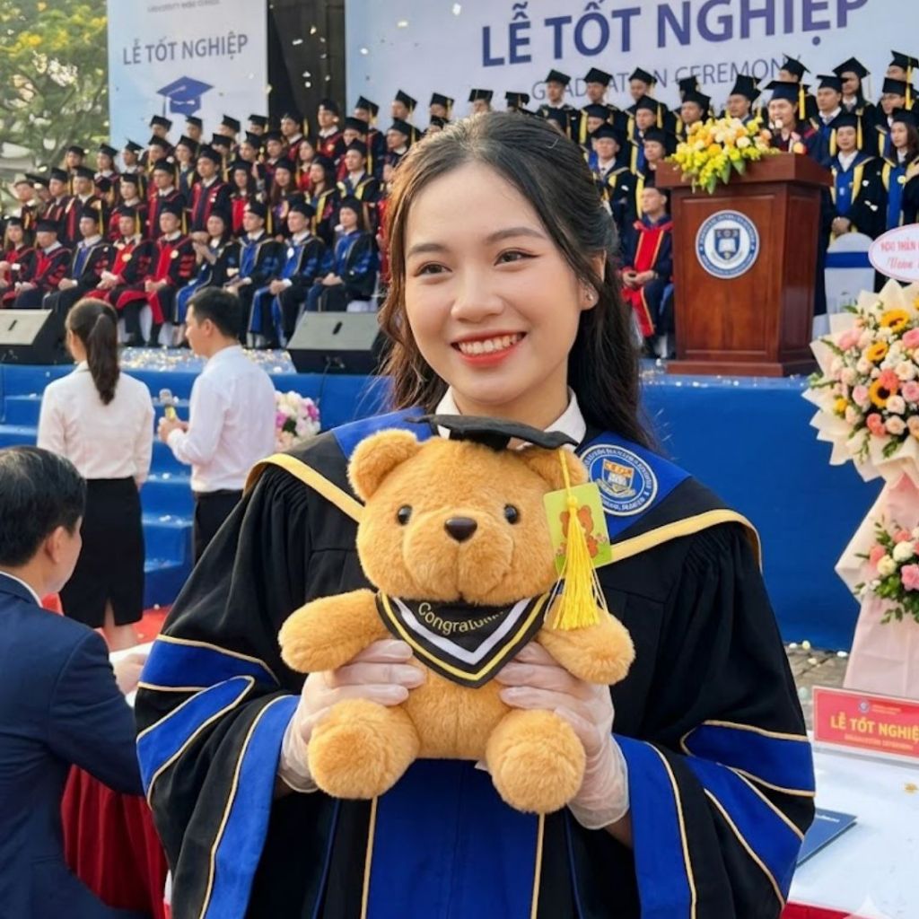 Gấu Bông Tốt Nghiệp Teddy Mặc Trang Phục Cử Nhân Làm Quà Tặng Ra Trường Cho Bạn Bè, Người Thân,Người Yêu