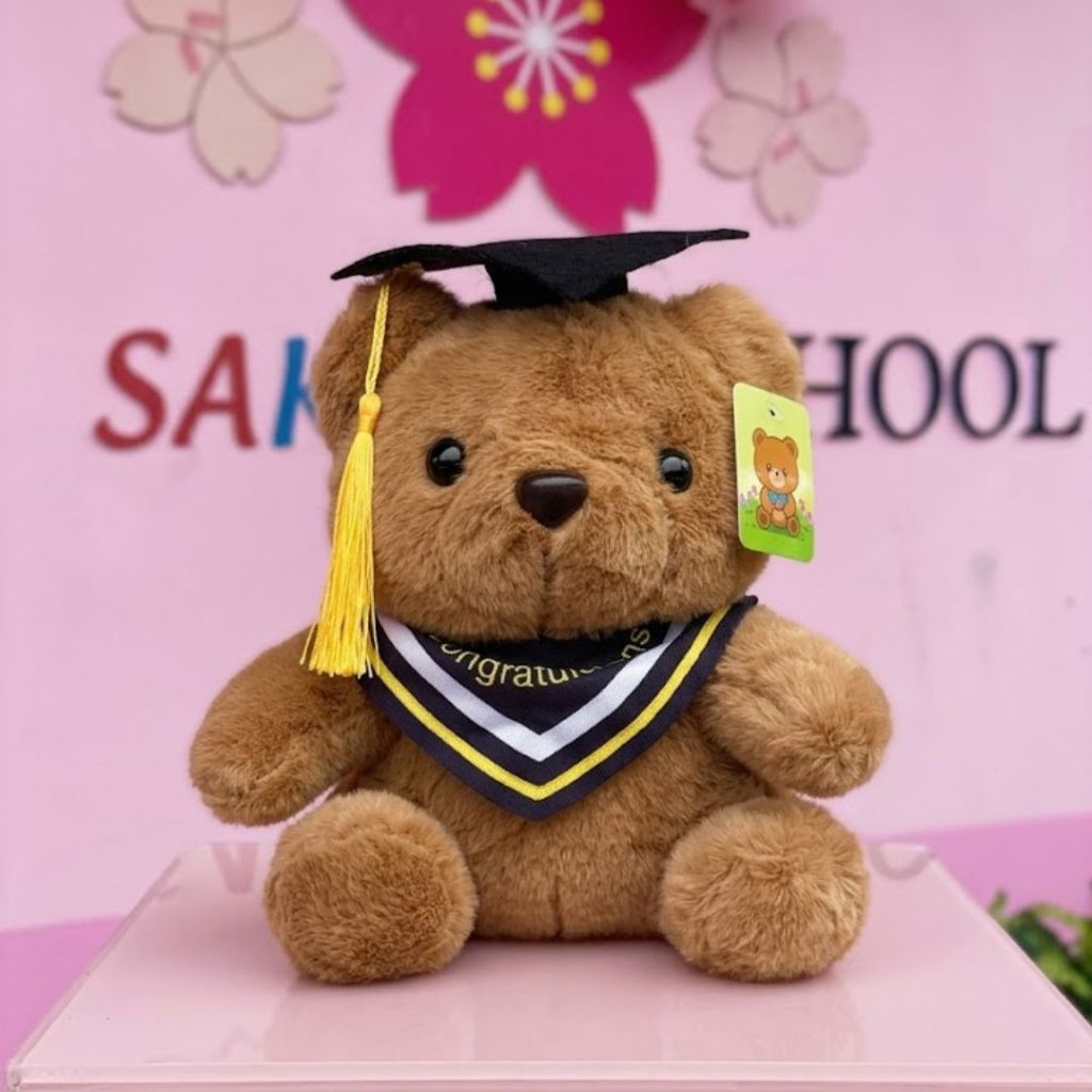 Gấu Bông Tốt Nghiệp Teddy Mặc Trang Phục Cử Nhân Làm Quà Tặng Ra Trường Cho Bạn Bè, Người Thân,Người Yêu