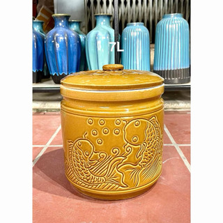 Vại Sành Muối Dưa Cà, Hũ Đựng Gạo Bát Tràng Bền Đẹp Không Độc Hại, có 4 size muối dưa cà, kim chi, dưa hành,đựng đồ ăn