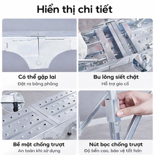 [HOT] Giàn Giáo Gấp Gọn Di Động, Điều Chỉnh Chiều Cao, Có Thể Xếp Chồng, Khung Thép Chắc Chắn, Chịu Tải 500KG