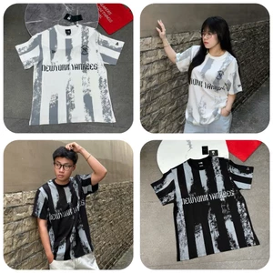 Áo thun New Era New York Yankees Black & White Stripe Wash – 13556529