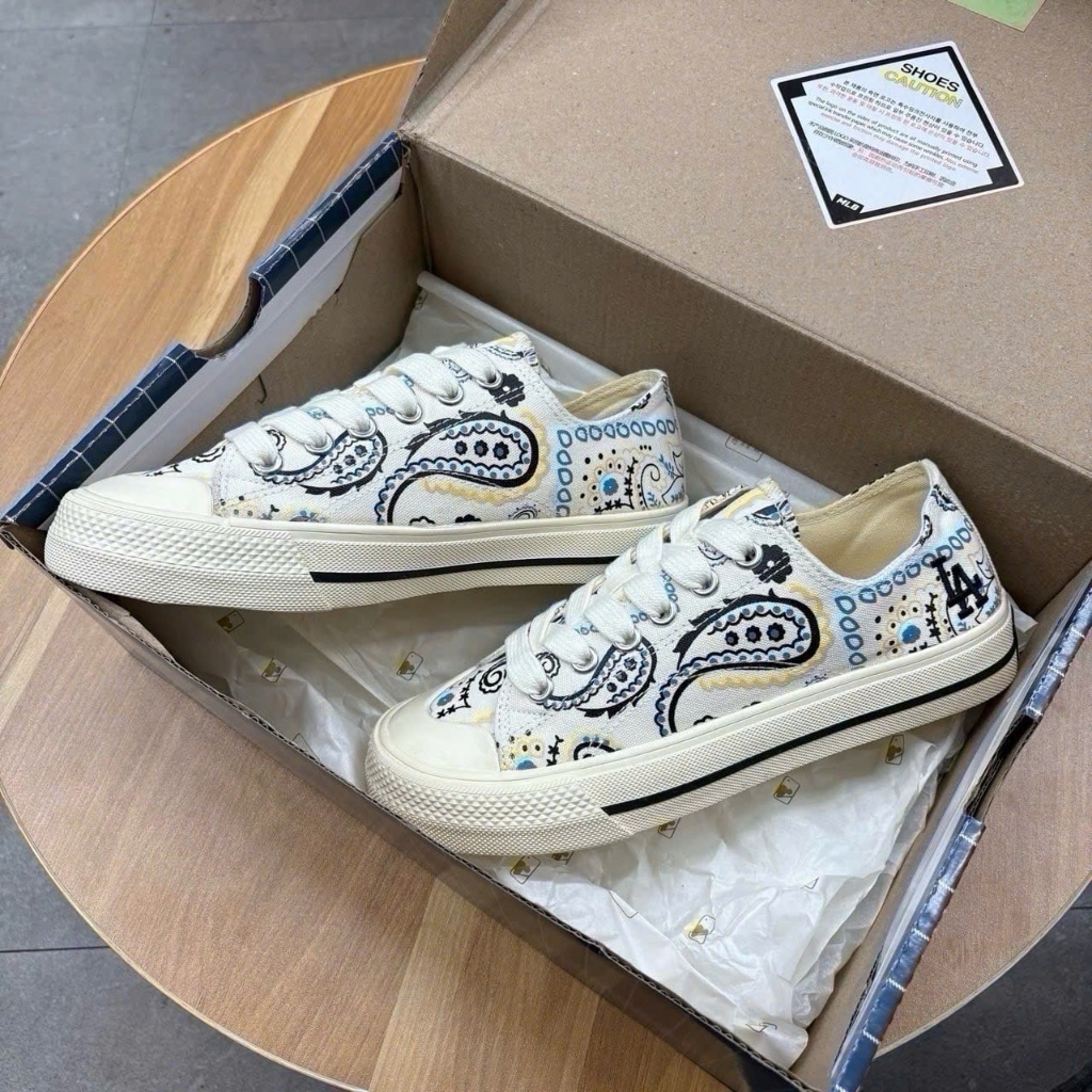 [CHÍNH HÃNG] Giày MLB Playball Paisley NY yankees/ LA dodgers (3ACVVP12N) 💯💯