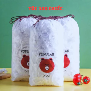 Combo 10 túi (1000 cái) màng bọc thực phẩm co giãn, siêu dai, có chun, tiện ích