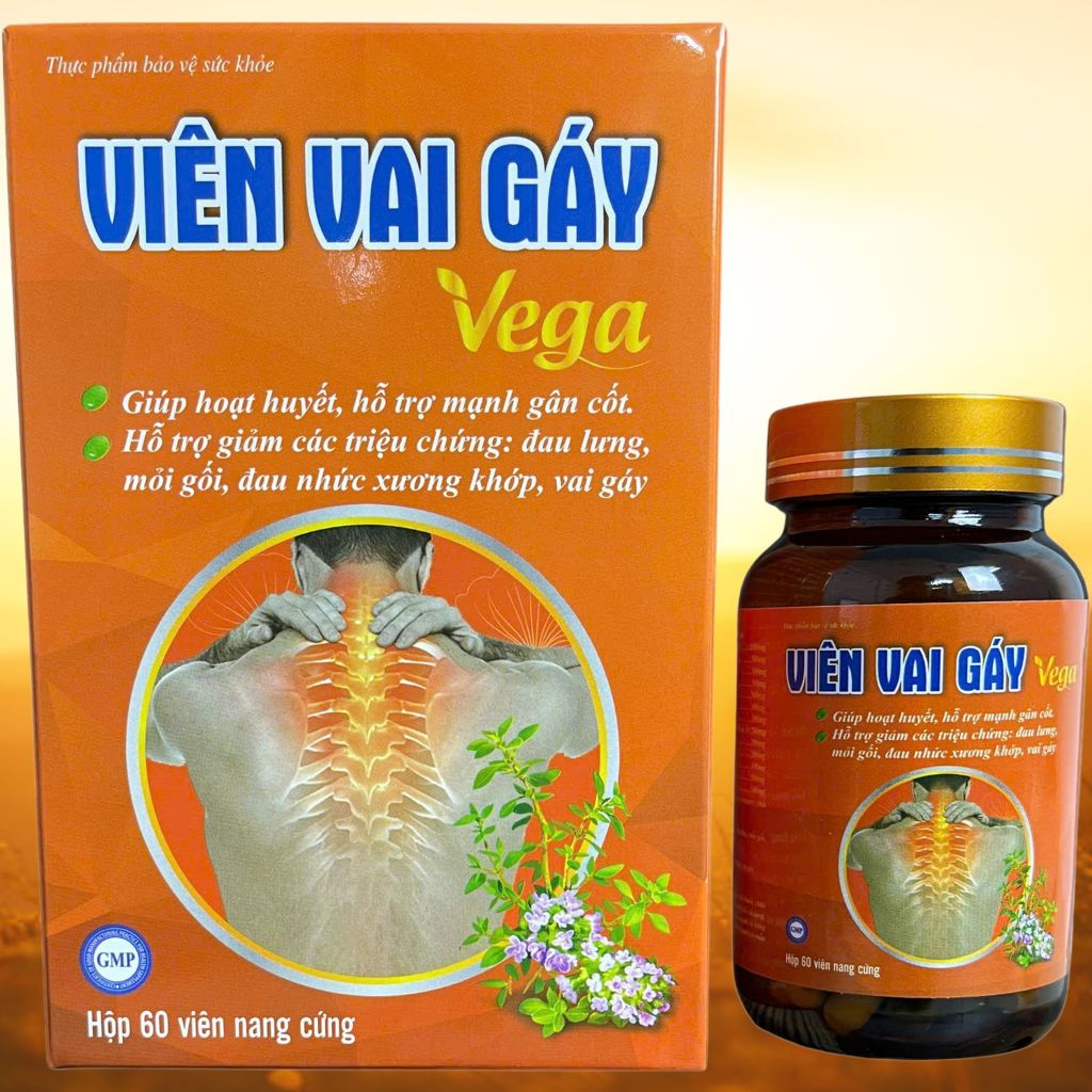 Viên Vai Gáy Vega Chai 60 Viên - Rostex - Vinaphar - Vitamin Thanh Lọc