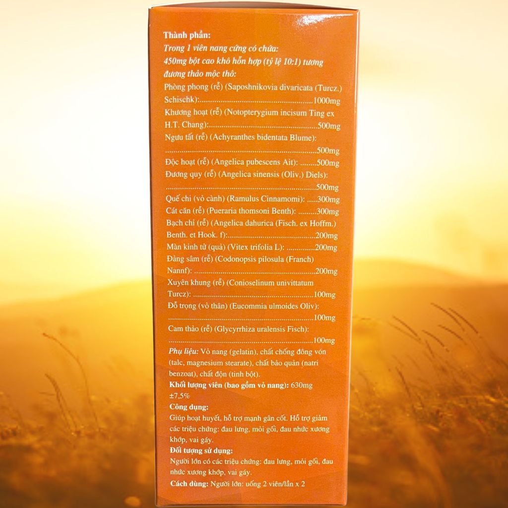 Viên Vai Gáy Vega Chai 60 Viên - Rostex - Vinaphar - Vitamin Thanh Lọc