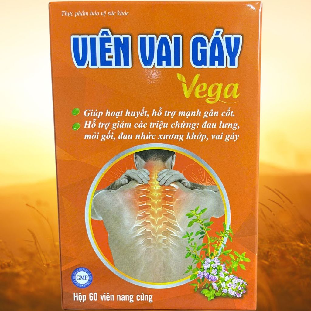 Viên Vai Gáy Vega Chai 60 Viên - Rostex - Vinaphar - Vitamin Thanh Lọc