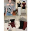 WGWE | Áo trễ vai thun cotton mềm mịn co giãn bacsic, phong cách Pháp – W9572#