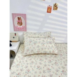 Bộ ga giường và vỏ gối Cotton Icy chần bông M2T BEDDING - bộ gồm 1 ga giường và 2 vỏ gối nằm