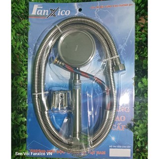 Bộ Vòi sen tăng áp inox 304 dây 3 lớp ruột bố, nhân 3 đến 4 lần áp lực nước