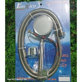 Bộ Vòi sen tăng áp inox 304 dây 3 lớp ruột bố, nhân 3 đến 4 lần áp lực nước