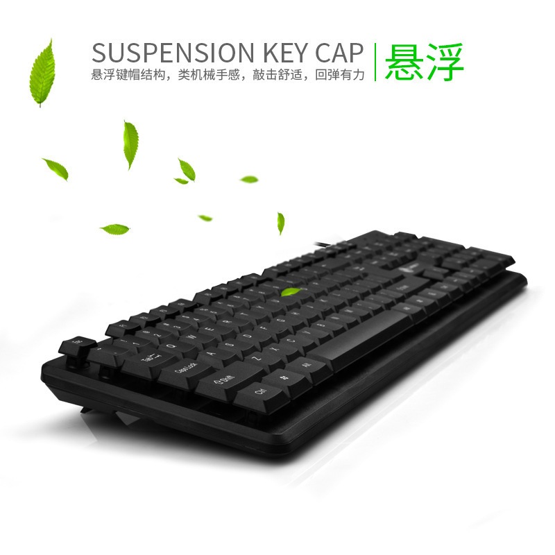 Bàn Phím Văn Phòng LIMEIDE K15 Thiết Kế Gọn , Gõ Êm, Độ Bền Cao, Kết Nối USB Tiện Lợi