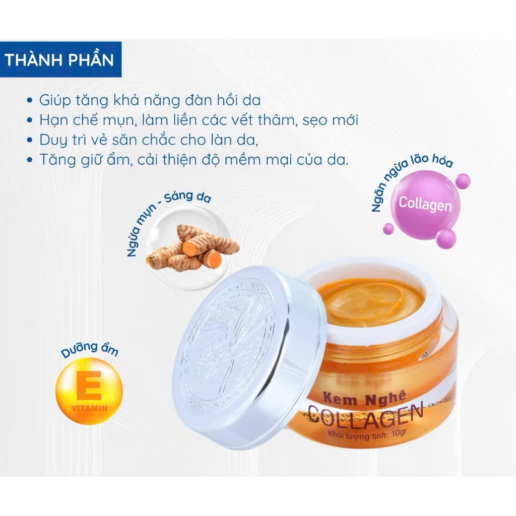 Kem Nghệ Collagen Thorakao Căng Bóng Da Mặt 10G