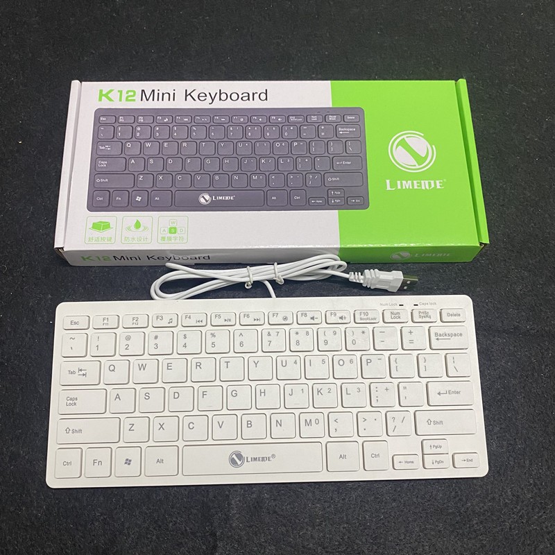 Bàn Phím Mini LIMEIDE K12 Nhỏ Gọn Tiện Lợi, Gõ Êm Mượt, Thiết Kế Tối Giản, Phù Hợp Văn Phòng Học Tập