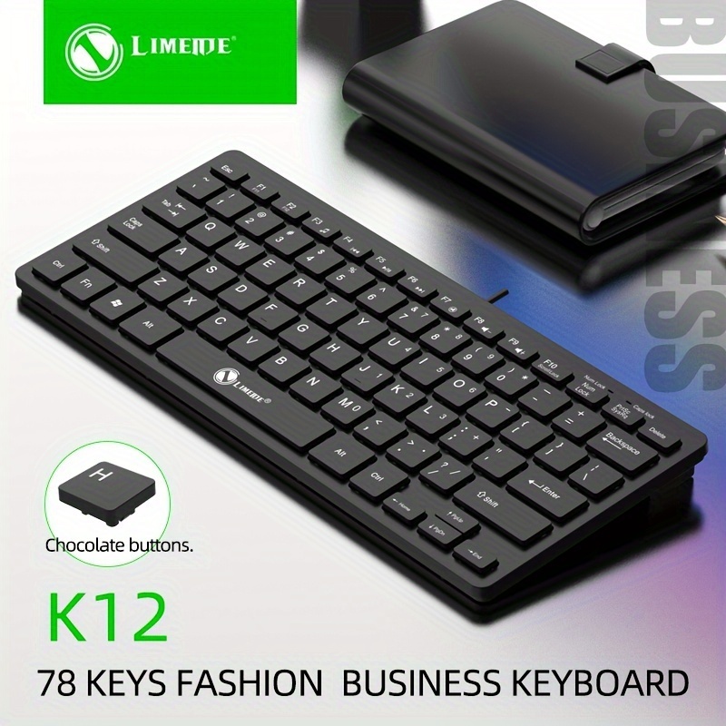 Bàn Phím Mini LIMEIDE K12 Nhỏ Gọn Tiện Lợi, Gõ Êm Mượt, Thiết Kế Tối Giản, Phù Hợp Văn Phòng Học Tập