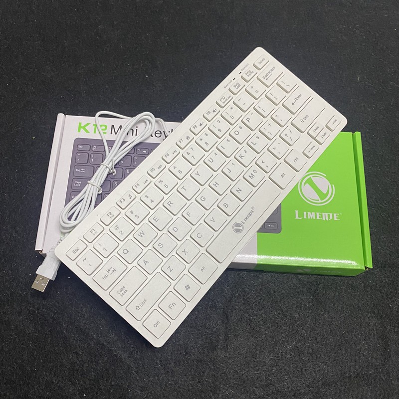 Bàn Phím Mini LIMEIDE K12 Nhỏ Gọn Tiện Lợi, Gõ Êm Mượt, Thiết Kế Tối Giản, Phù Hợp Văn Phòng Học Tập