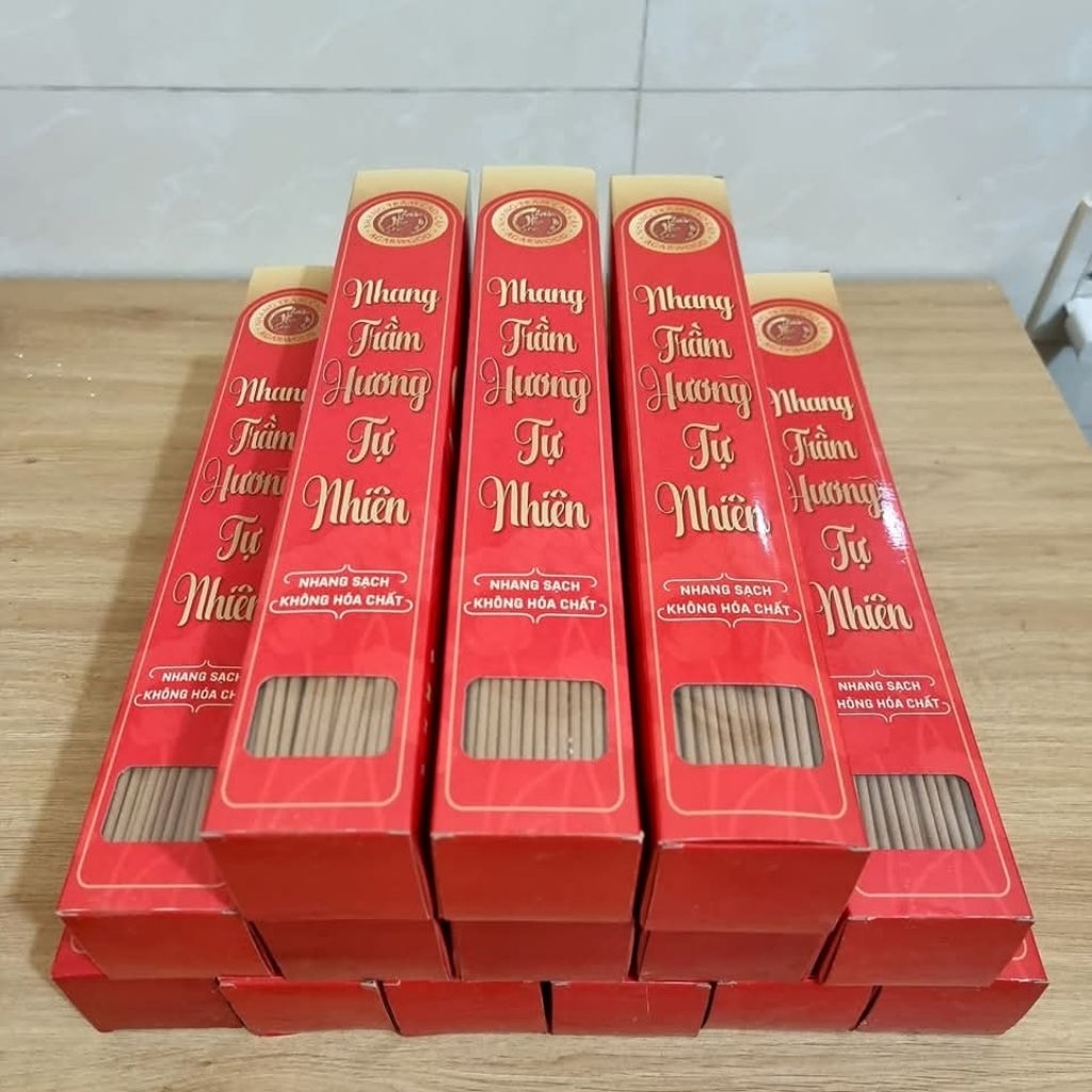 [300 Cây 40cm ] Nhang Trầm Hương Thiên Mộc Sơn - Mùi Thơm Dịu Nhẹ Dễ Chịu - An Toàn