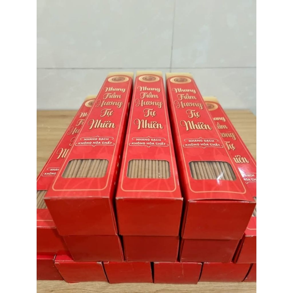 [300 Cây 40cm ] Nhang Trầm Hương Thiên Mộc Sơn - Mùi Thơm Dịu Nhẹ Dễ Chịu - An Toàn