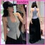 Áo Ba Lỗ Cổ Yếm Phối Nút Cài Dáng Dài RANSHI Nhún Eo Ôm Body Chất Thun Cotton Mềm Mát - RA359