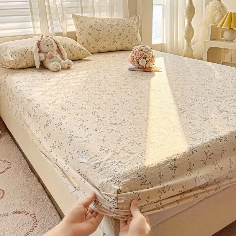 Set Ga + 2 vỏ gối đầu cotton icy mềm mại, thoáng mát thấm hút mồ hôi nằm không bí nóng