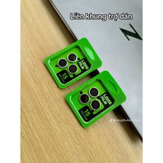 MẮT Camera iPhone Có Khung TRỢ | Dán Chuẩn Không Lệch | Chống Xước 9H | Full Mã | Mua 1 Tặng 1