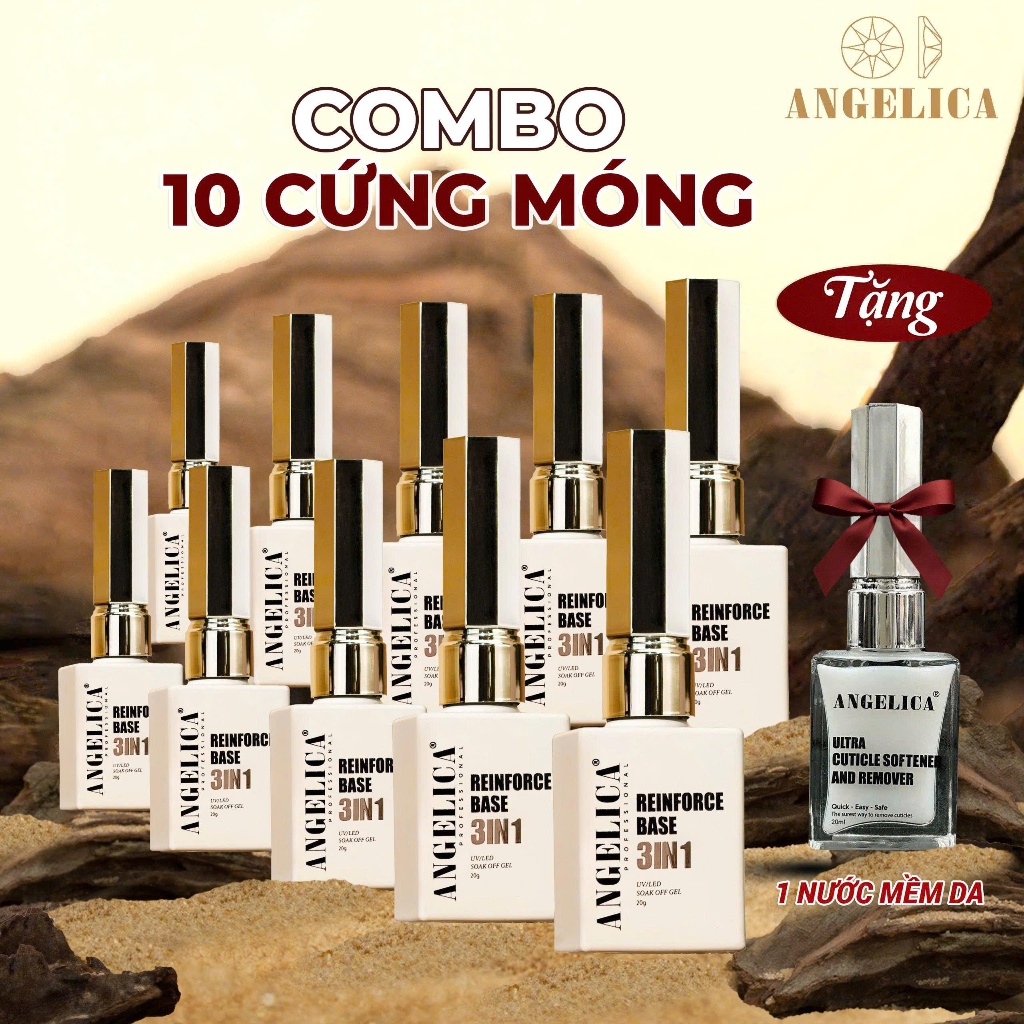 Combo 10 Chai Bộ Công Năng Siêu Cấp Base , Top , Cứng Móng , Biab Bản Nâng Cấp Chai 20g