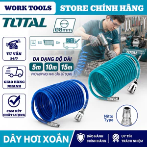 Dây hơi xoắn 5M 10M 15M chịu nhiệt cao TOTAL và WADFOW đủ loại kích thước MM2