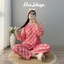 Đồ bộ Quần dài Áo cổ viền Tay dài Raglan Chất vải tole lanh mặc nhà mềm mát mịn Size 40~75kg NaShop