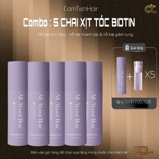 COMBO 5 CHAI XỊT TÓC BIOTIN ( Tặng 5 Gift Mini & 1 chai Full )