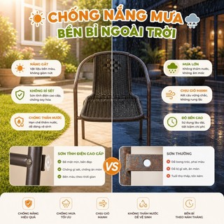 KUKA Ghế sân vườn giả mây Ghế ăn ngoài trời bo tròn an toàn Nội thất sân vườn Bắc Âu