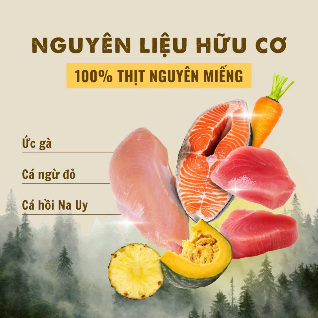 Pate Bite of Wild Cao Cấp Hộp 12 Gói 70G Công Thức Sữa Dê, Giàu Đạm, Ít Béo Cho Mèo Từ 2 Tháng Tuổi