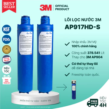 Lõi Lọc Nước 3M AP917HD-S Chính Hãng 3M Mỹ - Thay Cho Máy Lọc Tổng Đầu Nguồn AP904 PREMIUM AP917HDS