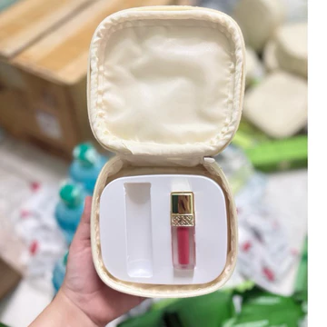 Set Son kem nhung lì WHOO mini Hồng đất 18 kèm ví