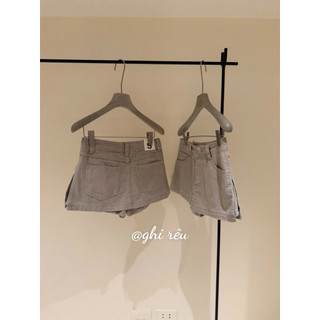 Chân Váy Jeans Bò Xẻ Cạnh QC