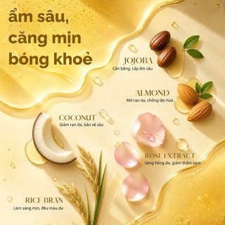 Body Oil Rosé BHA 100ml Skinstory Việt Nam, dầu dưỡng thể, dưỡng ẩm, phục hồi da, giúp da mịn màng rạng rỡ