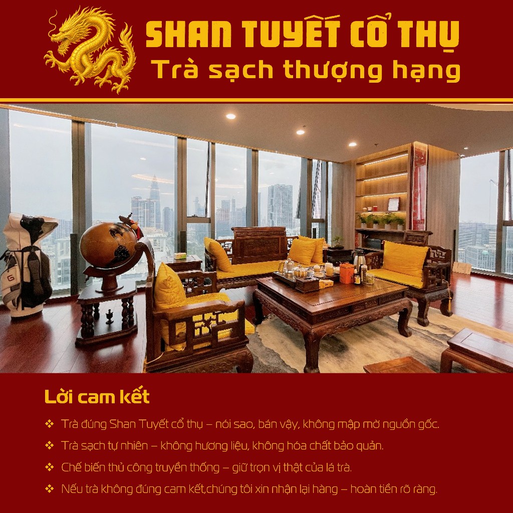 COMBO TRÀ SHAN TUYẾT CỔ THỤ 3 LỤC – 1 BẠCH – 1 HỒNG | TRÀ SẠCH THỦ CÔNG NGUYÊN CHẤT